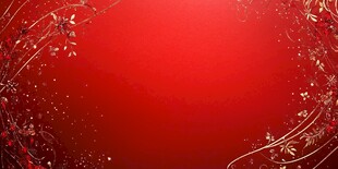 红色喜庆花卉边框背景图