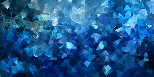 蓝色几何碎片抽象背景图