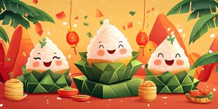 可爱粽子贺端午