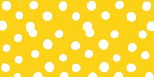 黄色背景白色波点图案