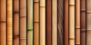 多样竹材纹理展示