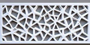 白色几何镂空装饰板