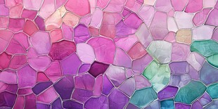 梦幻多彩马赛克玻璃纹理