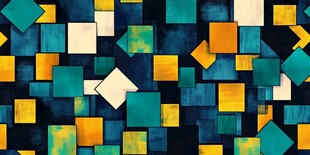 几何色块拼接抽象背景图