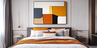 现代简约风卧室温馨场景