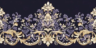 奢华欧式花卉装饰图案