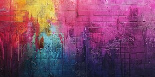 绚丽多彩涂鸦墙面艺术