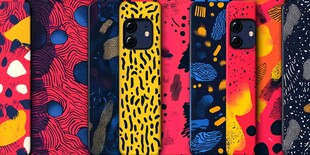 多彩个性手机壳图案展示