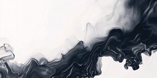 水墨交融意境图