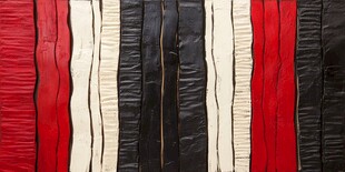 红黑白条纹皮革纹理图案