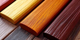 多彩木质条板展示