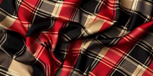 红黑棕格子织物纹理