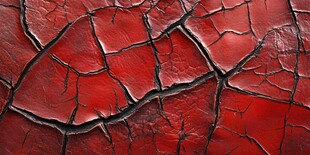 红色裂纹纹理艺术画面
