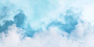 梦幻蓝白云雾背景图
