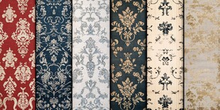 多样古典花纹壁纸展示