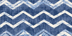 蓝白锯齿纹布料图案