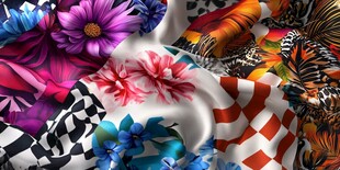 多彩印花布料图案大赏