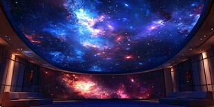 梦幻星空主题室内空间
