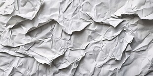 皱巴巴的白色纸张纹理