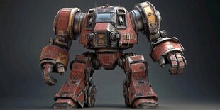 复古风重型战斗机器人