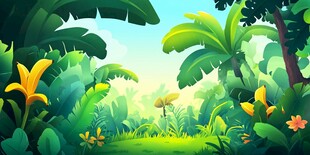 梦幻热带丛林风光