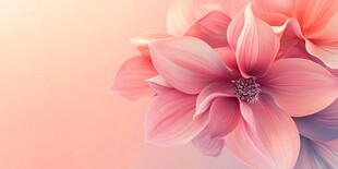 梦幻粉色大丽花特写