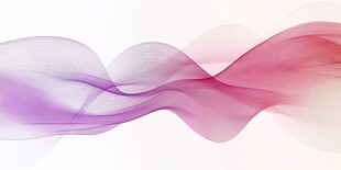 梦幻渐变动感彩色飘带背景