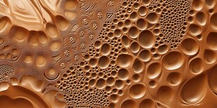 巧克力质感气泡纹理图案