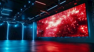 科技感十足的炫彩大屏空间