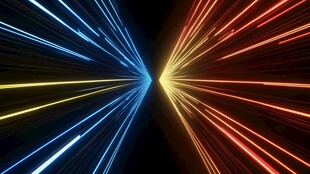 炫彩光线交汇特效画面