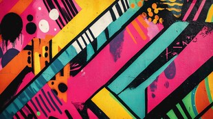 绚丽多彩街头涂鸦艺术