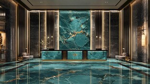 奢华大理石风格酒店大堂