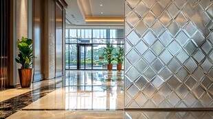 豪华酒店大堂的精致空间