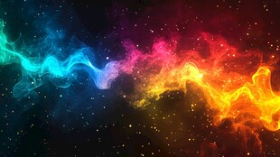 梦幻炫彩星云流动背景