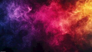 梦幻多彩烟雾背景图