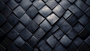 黑色菱格金属质感背景图