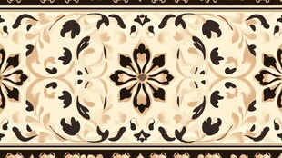 古典花纹边框图案设计