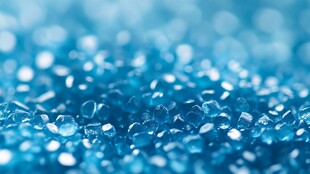 蓝色璀璨小颗粒特写