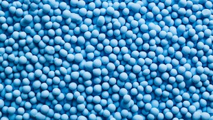 蓝色颗粒质感特写