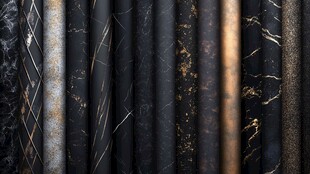 多样黑色系纹理材料展示