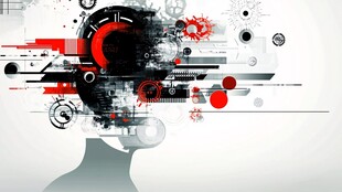 科技感头部抽象艺术图像