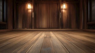 木质房间 温暖灯光营造氛围