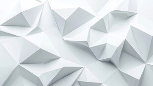 立体几何白色折纸背景