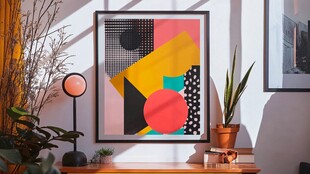 几何图案装饰画点亮空间