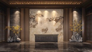 中式奢华大厅室内装饰图