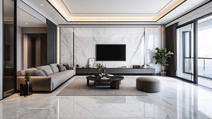 现代简约风大气客厅空间