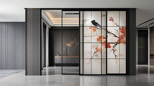 中式屏风隔断 雅致空间美学