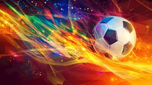梦幻炫彩足球动感画面