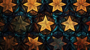 星形几何图案纹理背景图