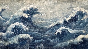 海浪汹涌 尽显自然磅礴之力